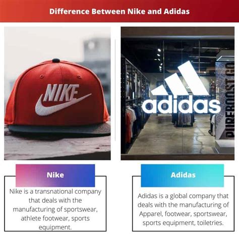 comparison between nike and adidas.